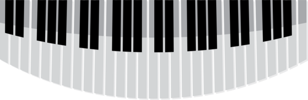 piano ondulado vector