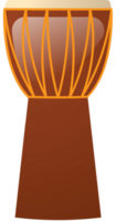 djembe de tambor africano vector