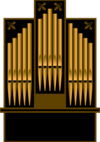 Pipe organ vector