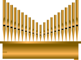 Pipe organ vector