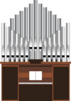 Pipe organ vector