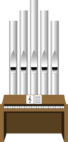 Pipe organ vector