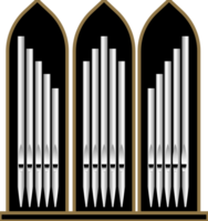 Pipe organ vector