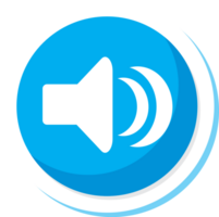 Music player button sound vector