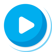 Music player button play vector