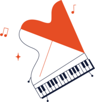 Jazz music instrument grand piano vector