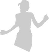 Dancing girl vector