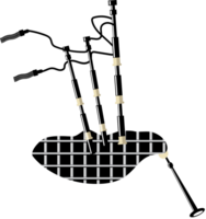 Music instrument bagpipes vector