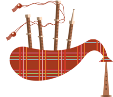 Music instrument bagpipes vector