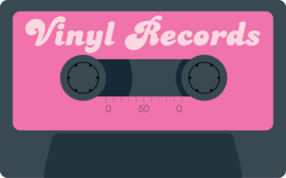 Vintage music equipment cassette vector