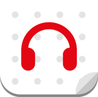 Music icon headhphone vector