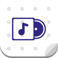 Music icon note vector