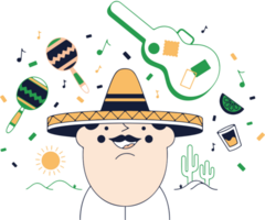 Mariachi musician vector