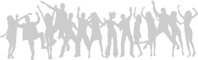 Dancing crowds vector