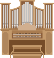 Pipe organ vector