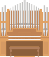 Pipe organ vector