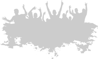 Dancing crowd vector