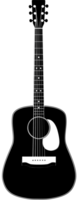 guitarra acustica vector