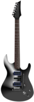 guitarra eléctrica negra plateada vector