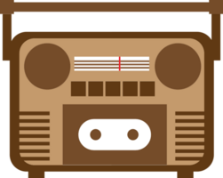 radio retro vector