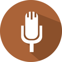Flat icon microphone vector