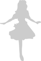 Cute dancing girl vector