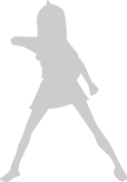 Cute dancing girl vector