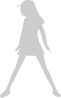 Cute dancing girl vector