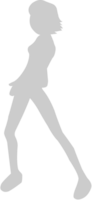 Cute dancing girl vector