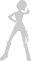 Cute dancing girl vector