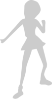 Cute dancing girl vector