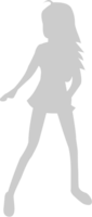 Cute dancing girl vector