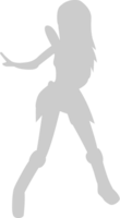 Cute dancing girl vector