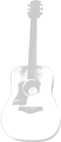 Instrumento musical de cuerda guitarra acústica vector