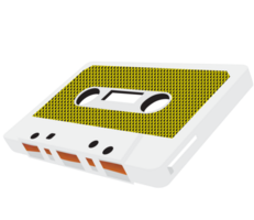 Cassette tape 3D vector