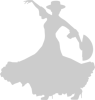 bailarina con abanico vector