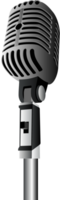 Retro mic vector