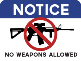 No firearms riffle vector