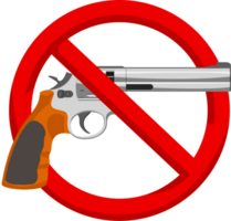 No firearms sign vector