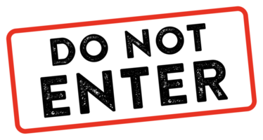 do not enter, vector