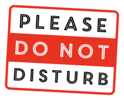 Do not disturb vector