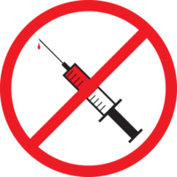 No drogas narcóticos vector