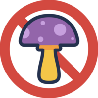 No drugs mushroom vector