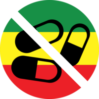 No drogas pastillas vector