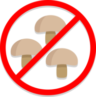 No drugs mushroom vector