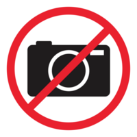 Public forbidden sign camera vector