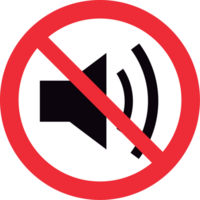 No firmar sonido vector