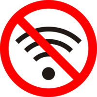 No wifi symbol vector