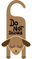 Do not disturb sign animal dog vector