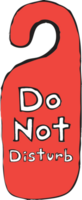 Do not disturb hand drawn vector